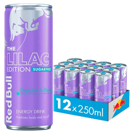 Red Bull Lilac Edition Sugar Free Energy Drink 12x 250ml