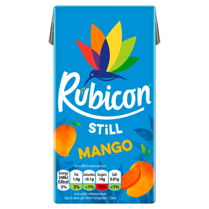 Rubicon Still Mango Juice Drink 27x 288ml