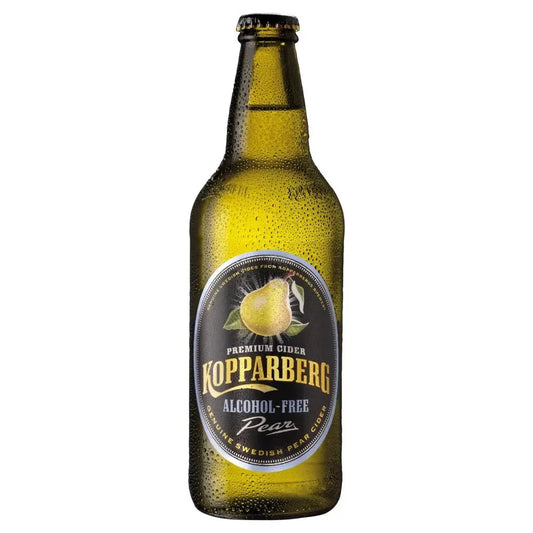 Kopparberg Pear Alcohol Free Premium Cider 8x 500ml
