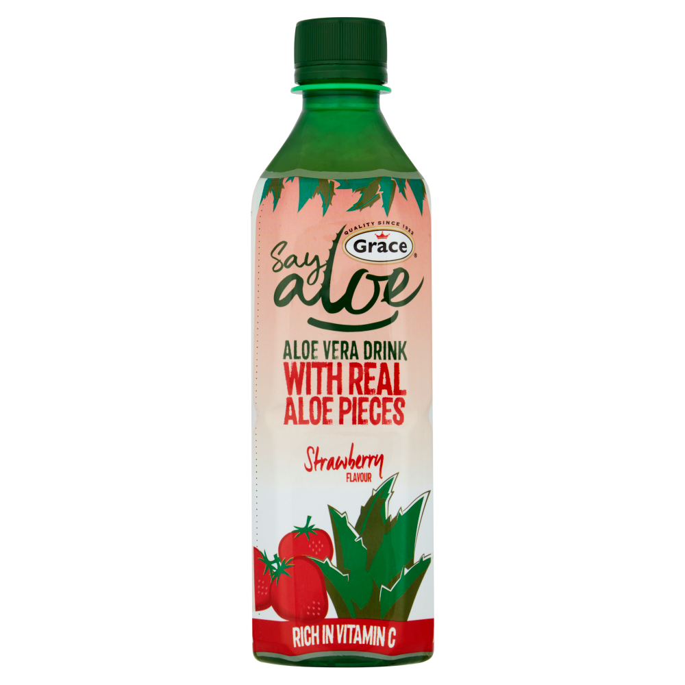 Say Aloe Vera Strawberry Flavoured Drink 12x 500ml