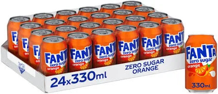 Fanta Orange Zero Cans 24 x 330ml EU