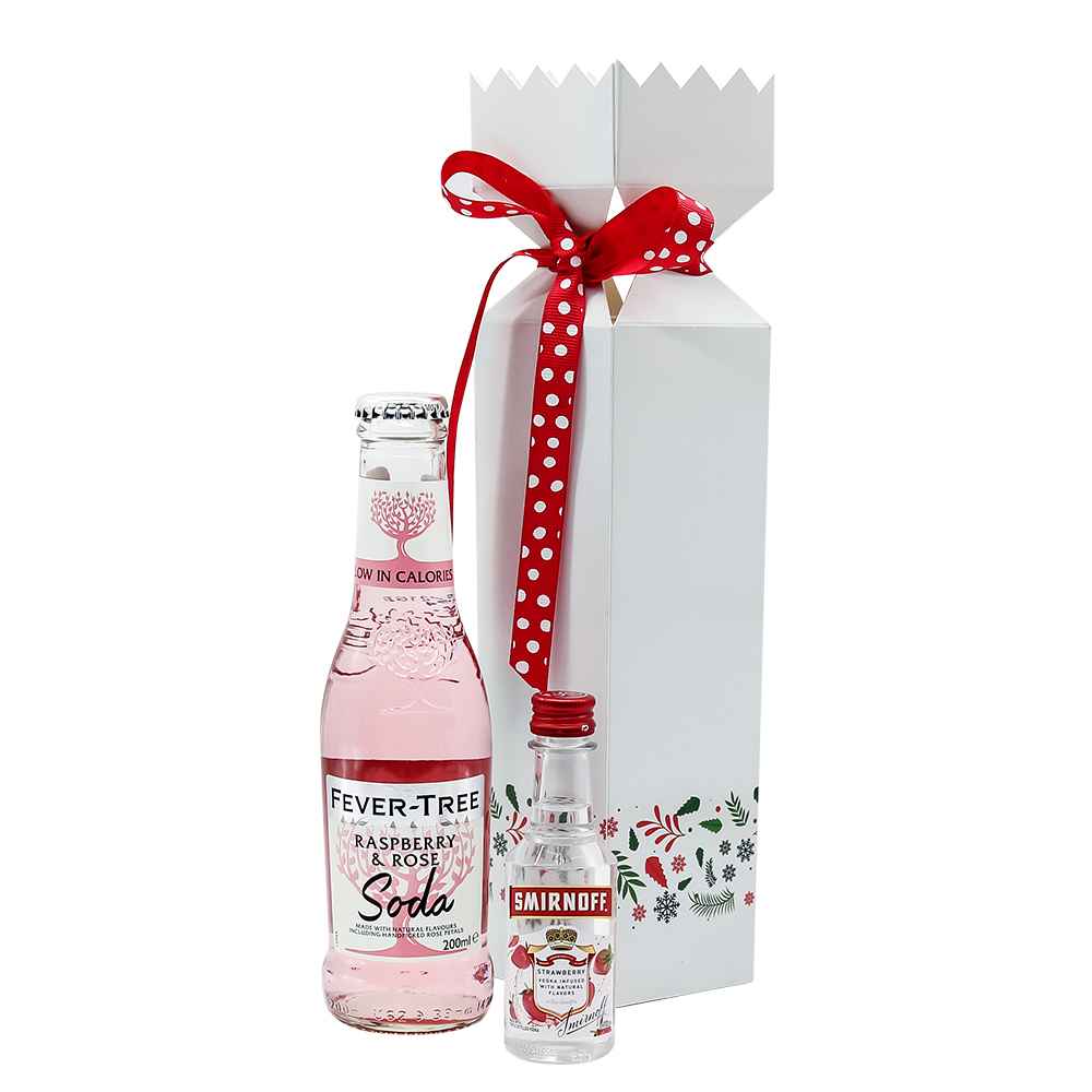 Smirnoff Strawberry & Fever Tree Raspberry & Rose Festive Cracker