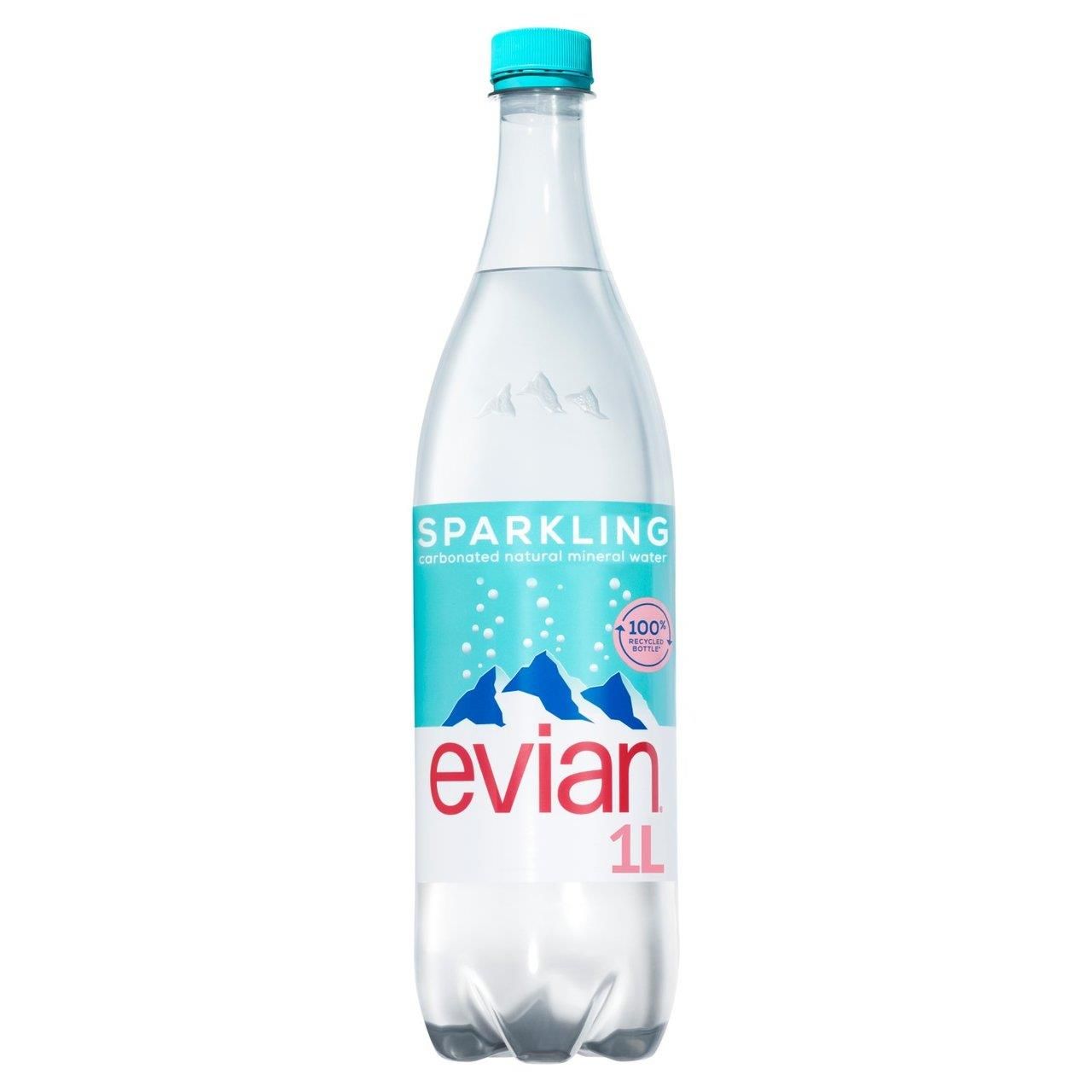 Evian Sparkling 12 x 1ltr pet