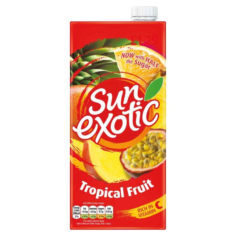 Sun Exotic Tropical Fruit Juice Drink 12x 1Ltr