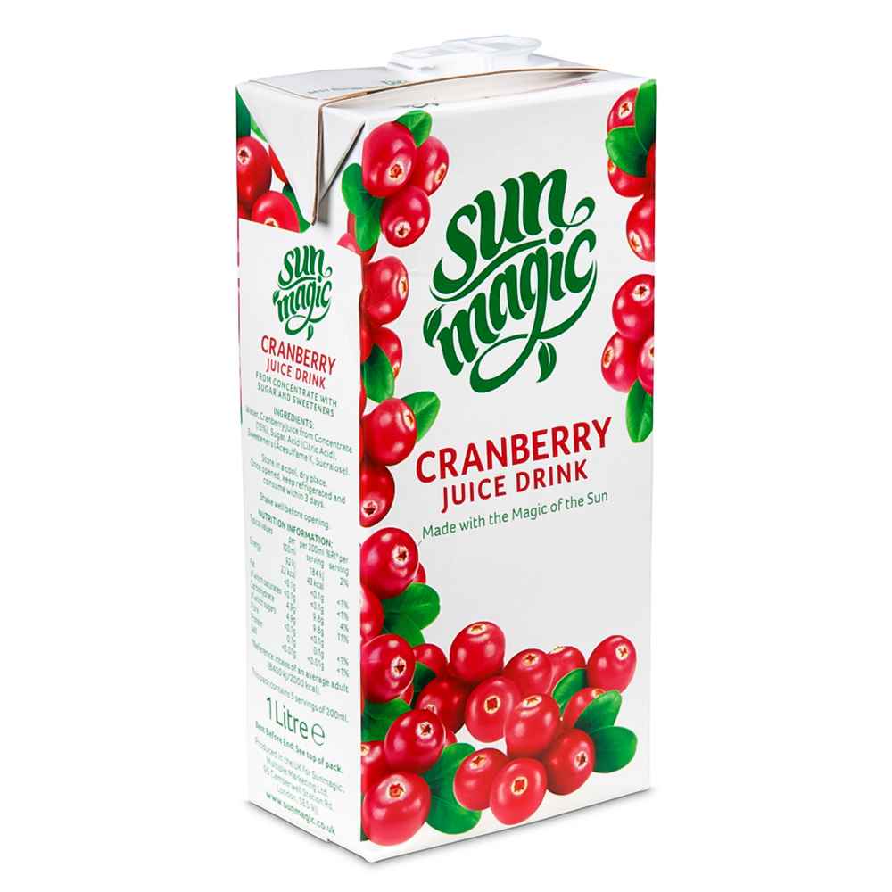 Sunmagic Cranberry Juice 12x 1Ltr