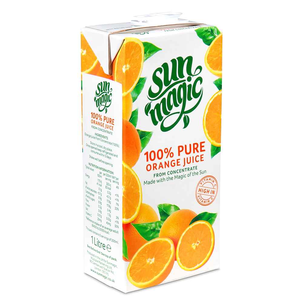 Sunmagic Orange Juice 12x 1Ltr