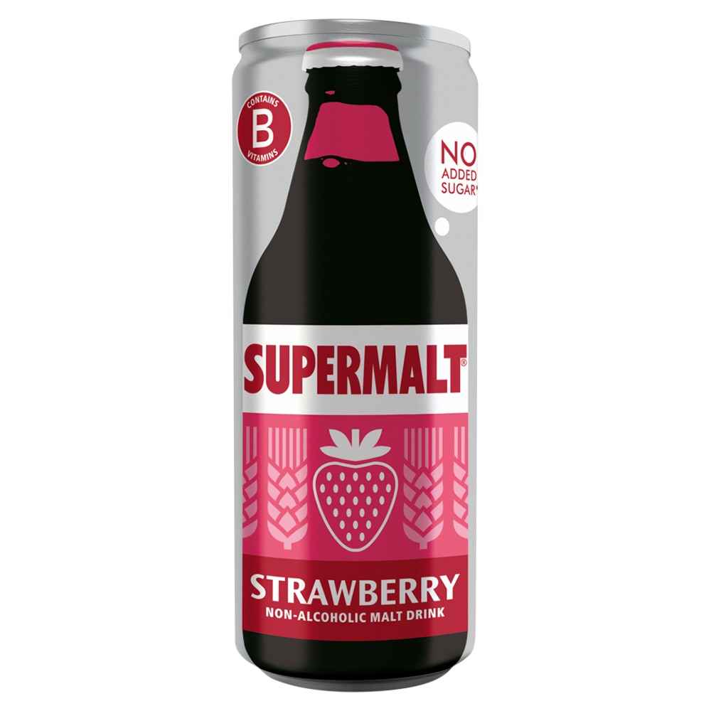 Supermalt Strawberry 24x 330ml Cans