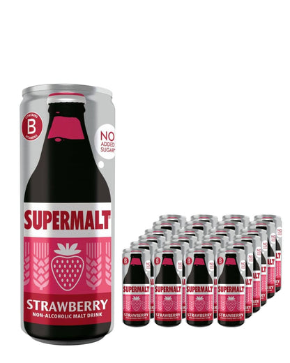 Supermalt Strawberry 24x 330ml Cans