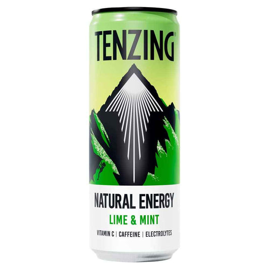 Tenzing Lime & Mint Energy Drink 12x 330ml