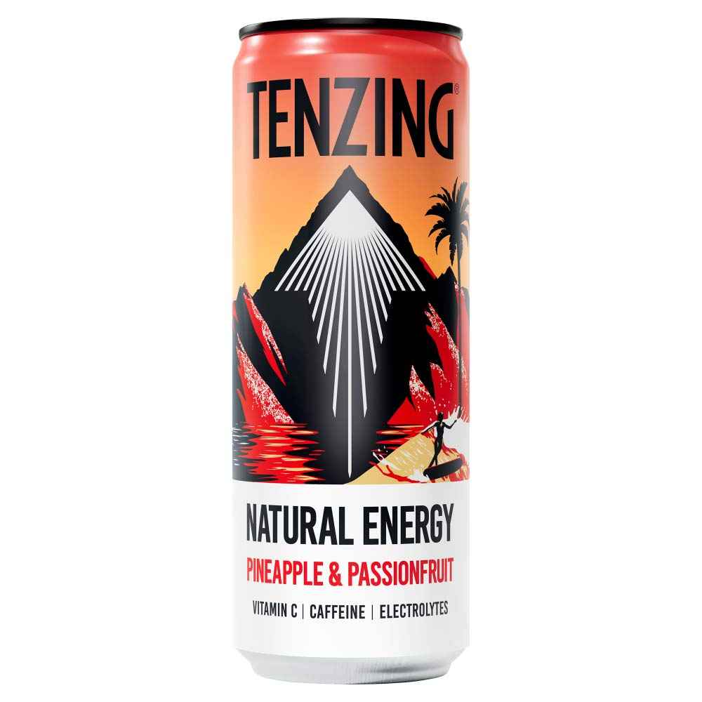Tenzing Pineapple & Passionfruit Energy Drink 12x 330ml