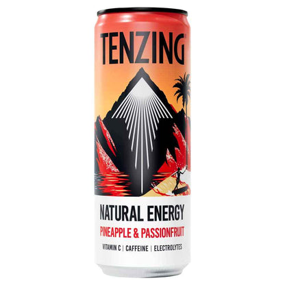 Tenzing Pineapple & Passionfruit Energy Drink 12x 330ml