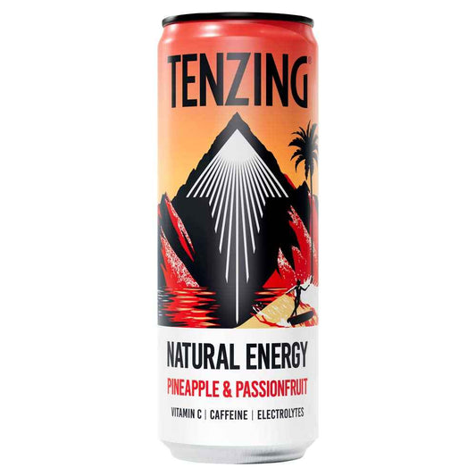 Tenzing Pineapple & Passionfruit Energy Drink 12x 330ml