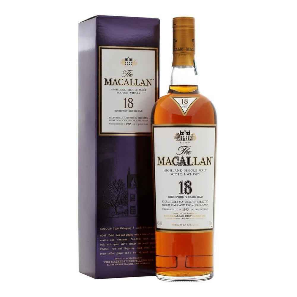 The Macallan 18 Year 1995 Sherry Oak Whisky 70cl