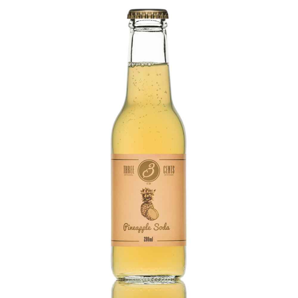 Three Cents Pineapple Soda 24x 200ml