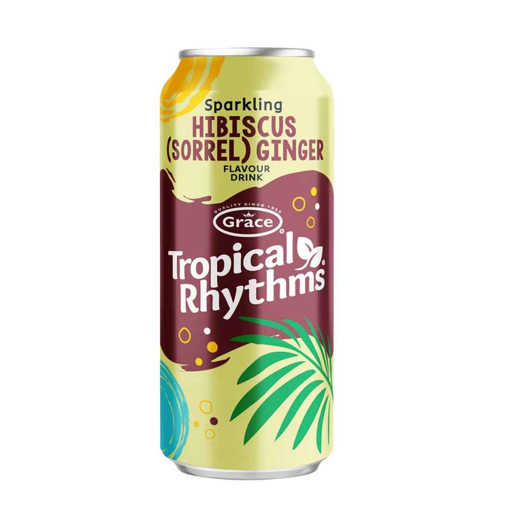 Tropical Rhythms Sorrel & Ginger Sparkling Drink 12x 330ml