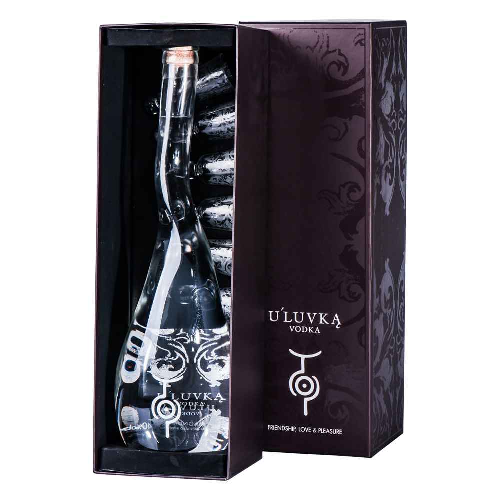 U'Luvka Vodka Friendship Love Pleasure 1.75Ltr Magnum Gift Pack