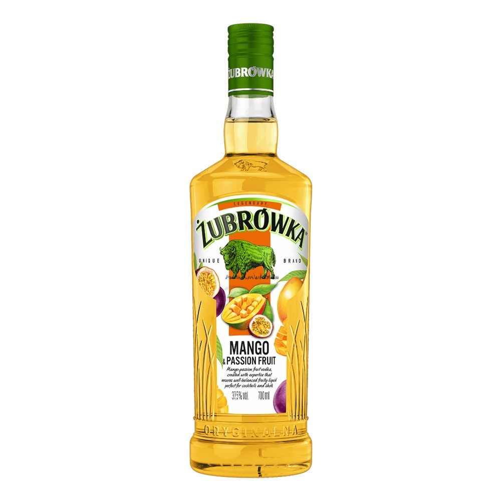 Zubrowka Mango & Passion Fruit Flavoured Vodka 70cl